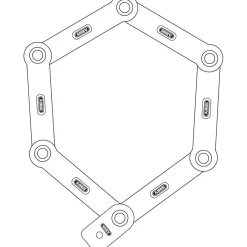 Antifurto pieghevole Abus uGrip Bordo Big 5700K/100 - Nero