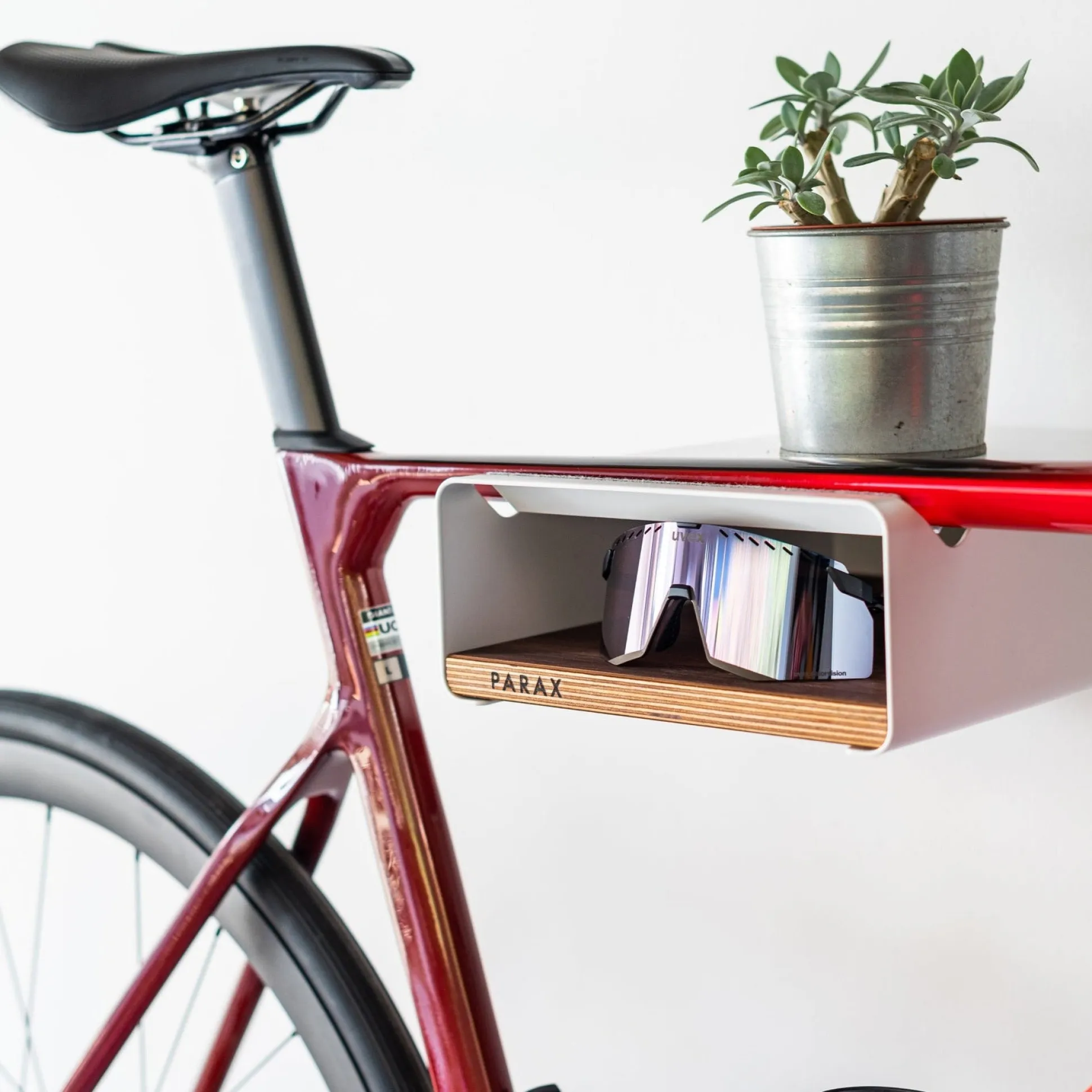 Appendibici parete Parax S-Rack L - Bianco