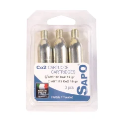 Bombolette CO2 Sapo 12g - 3 pezzi