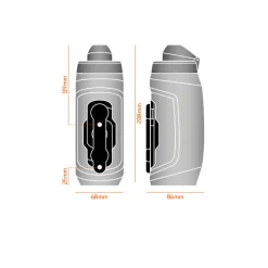 Borraccia Fidlock Twist 590 + bike base - Nero