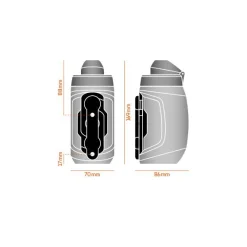 Borraccia Fidlock Twist 450 ml + bike base - Nero