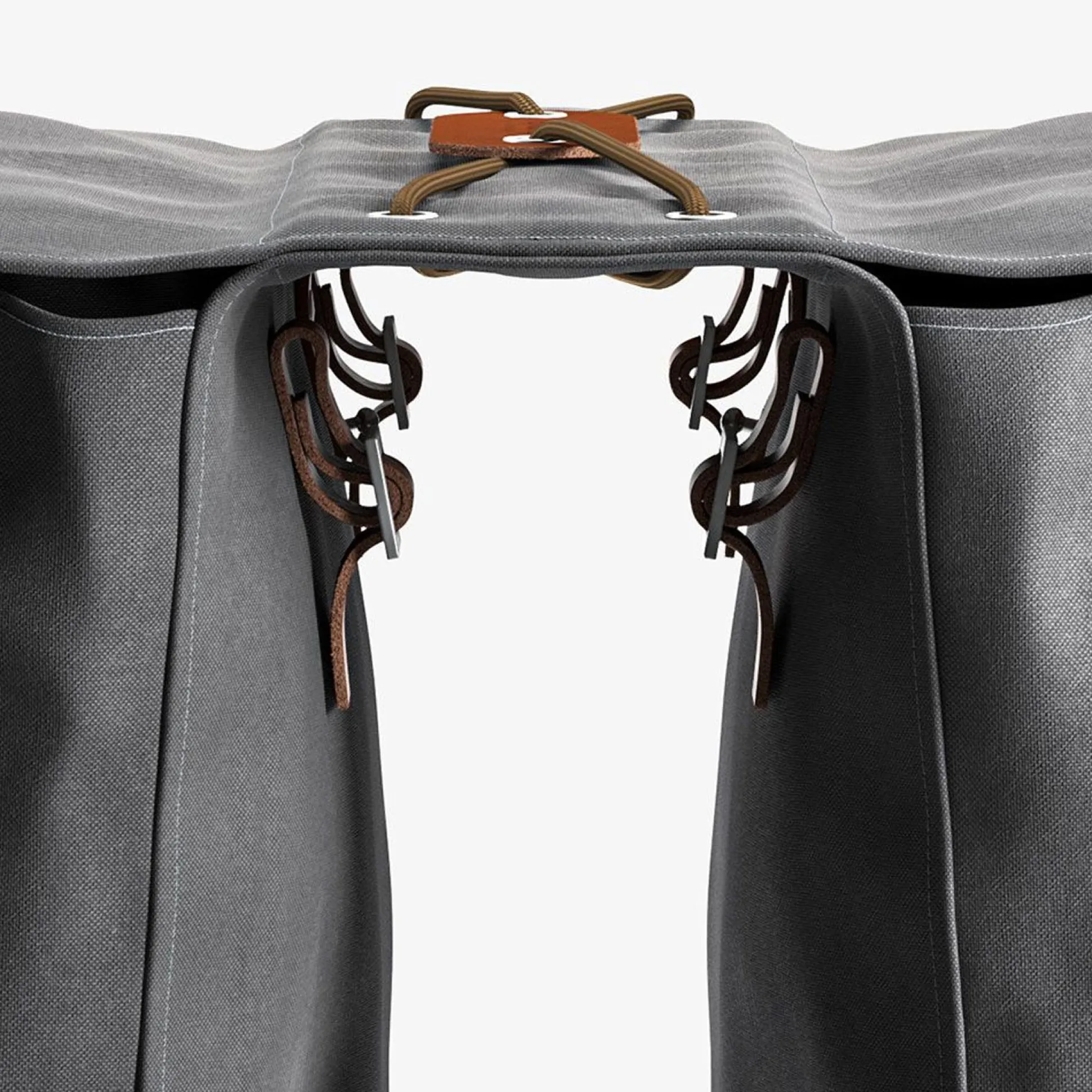 Borsa Brooks Brick Lane Pannier - Grigio