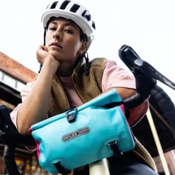 Borsa manubrio Ortlieb Velo-Sling Cyber - Blu rosa