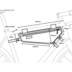 Borsa telaio Restrap Race Frame 3.5L - Nero
