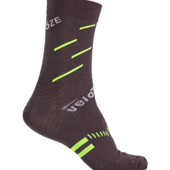 Calze VeloToze Active Compression Merino - Nero giallo