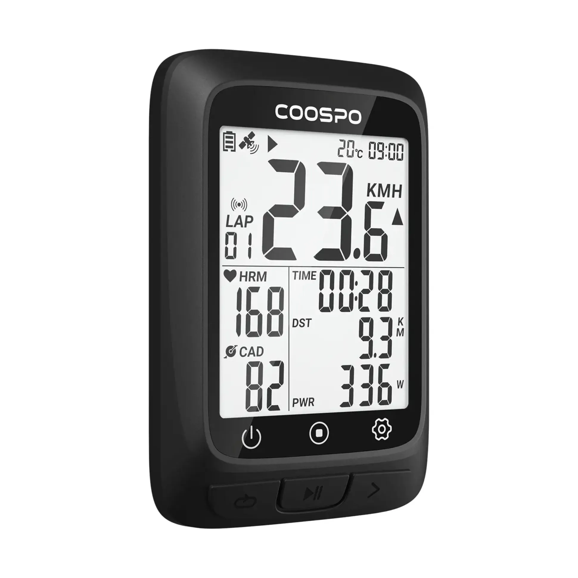 Ciclocomputer Coospo Gps BC107 - Nero