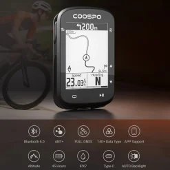 Ciclocomputer Coospo Gps CS500 - Nero