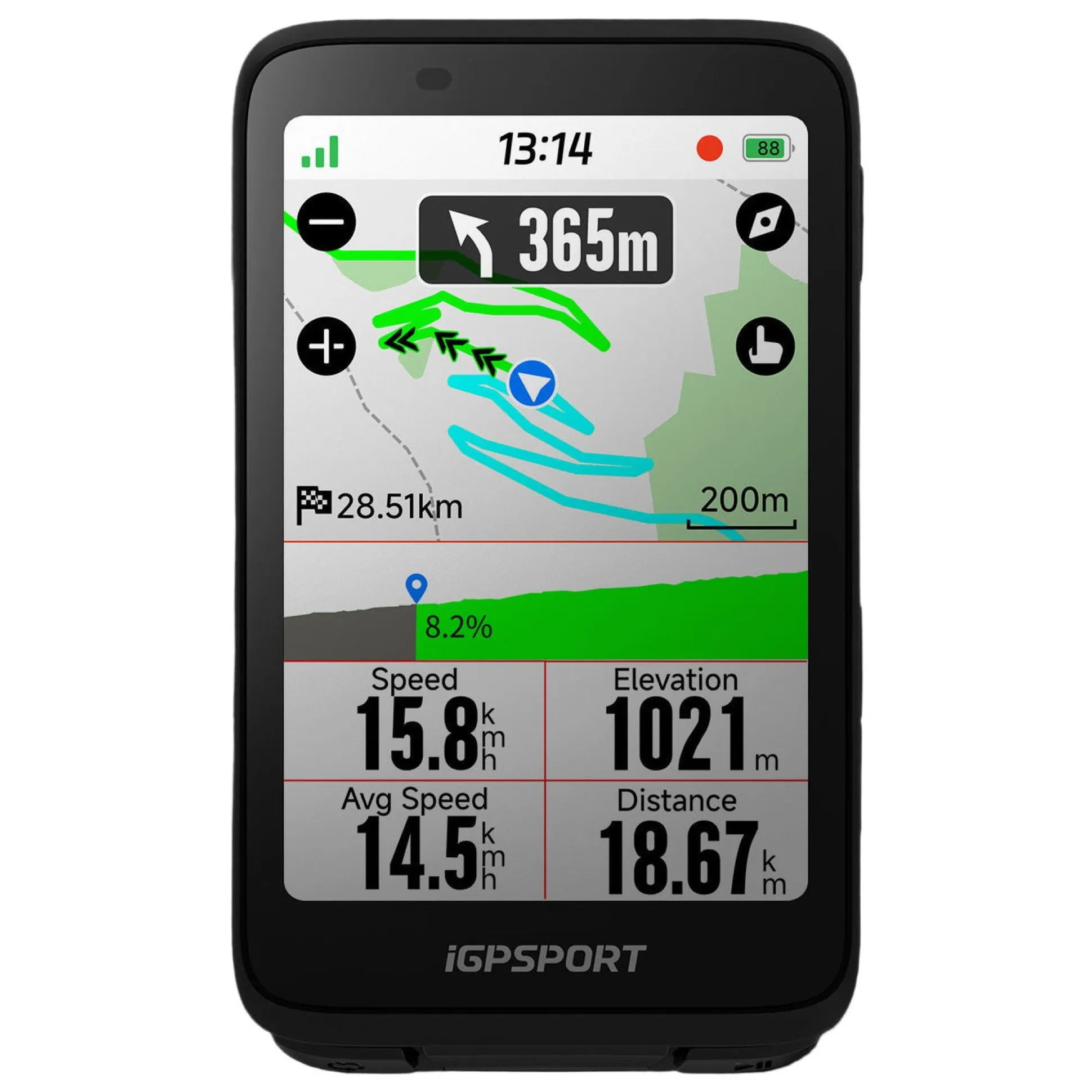 Ciclocomputer gps iGPSPORT BiNavi - Nero