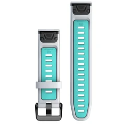 Cinturino Garmin QuickFit 20 - Bianco azzurro