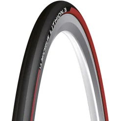 Copertoncino Michelin 700X25 Lithion 3 Tube Type Nero/- Rosso