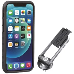 Custodia Topeak RideCase per iPhone 12 Mini nera/grigia con supporto