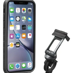Custodia Topeak RideCase per iPhone Xr nera/grigia con supporto