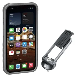 Custodia Topeak RideCase per iPhone 13 Mini nera/grigia con supporto