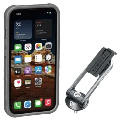 Custodia Topeak RideCase per iPhone 13 nera/grigia con supporto