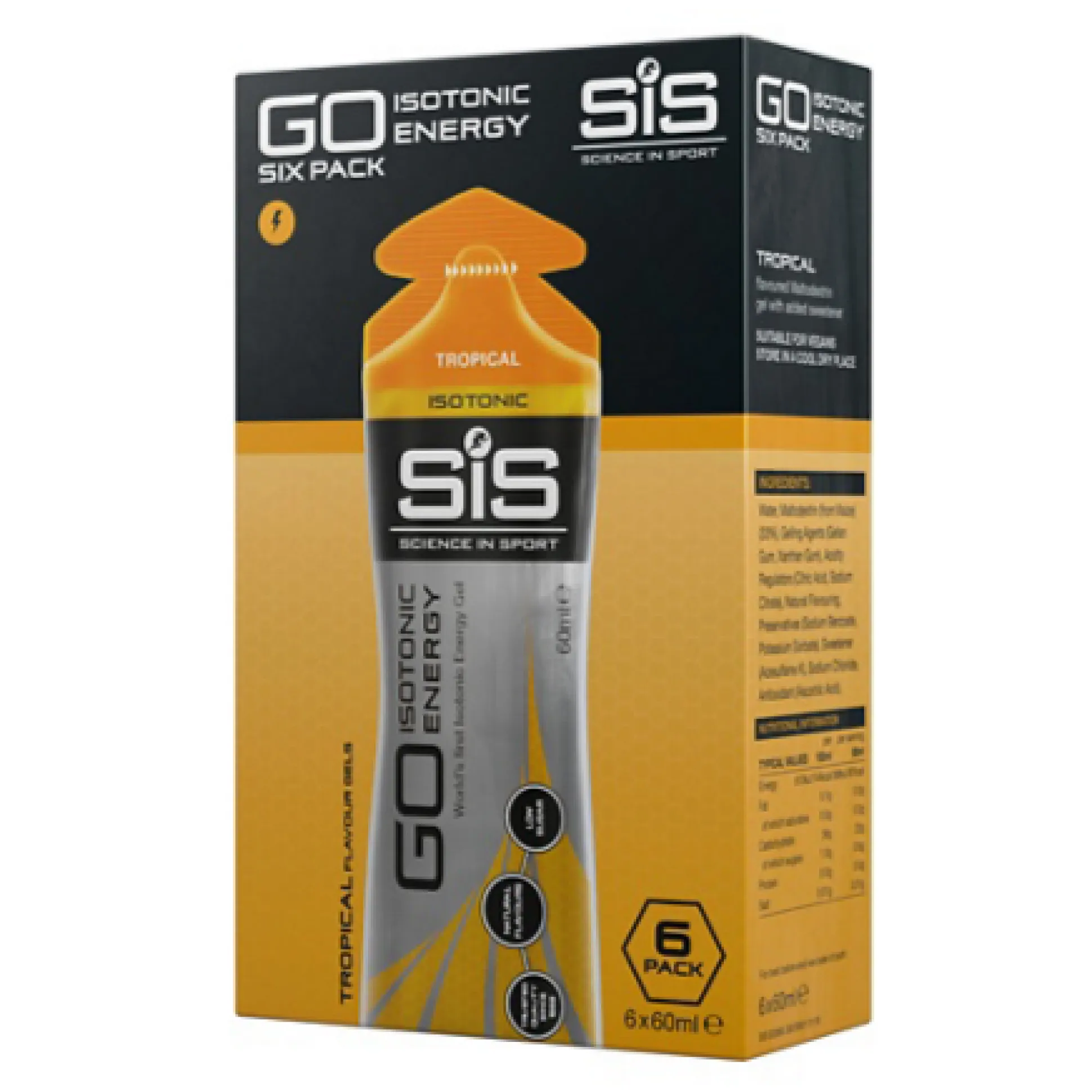 Gel Pack SiS Go Energy Isotonic 6x60ml - Tropical
