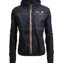 Giacca antivento reversibile Santini x K-WAY - Blu