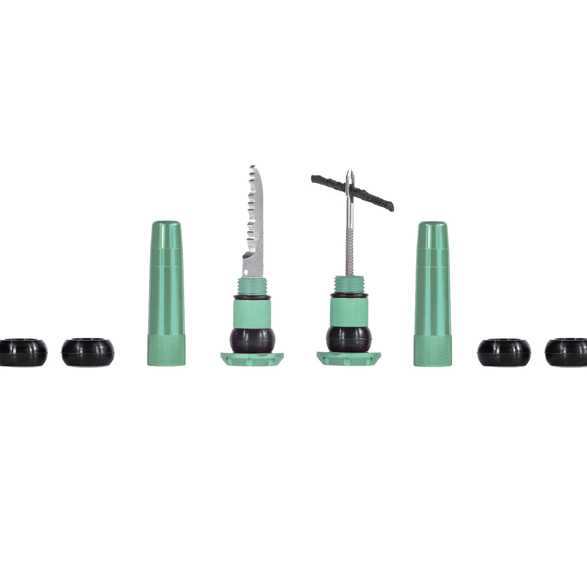 Kit riparazione tubeless per manubrio Muc-Off Stealth - Turchese