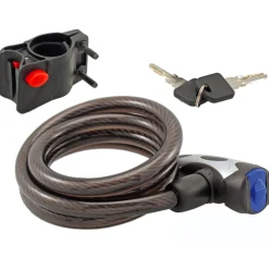 Lucchetto RMS Spiral 1500mm - Nero
