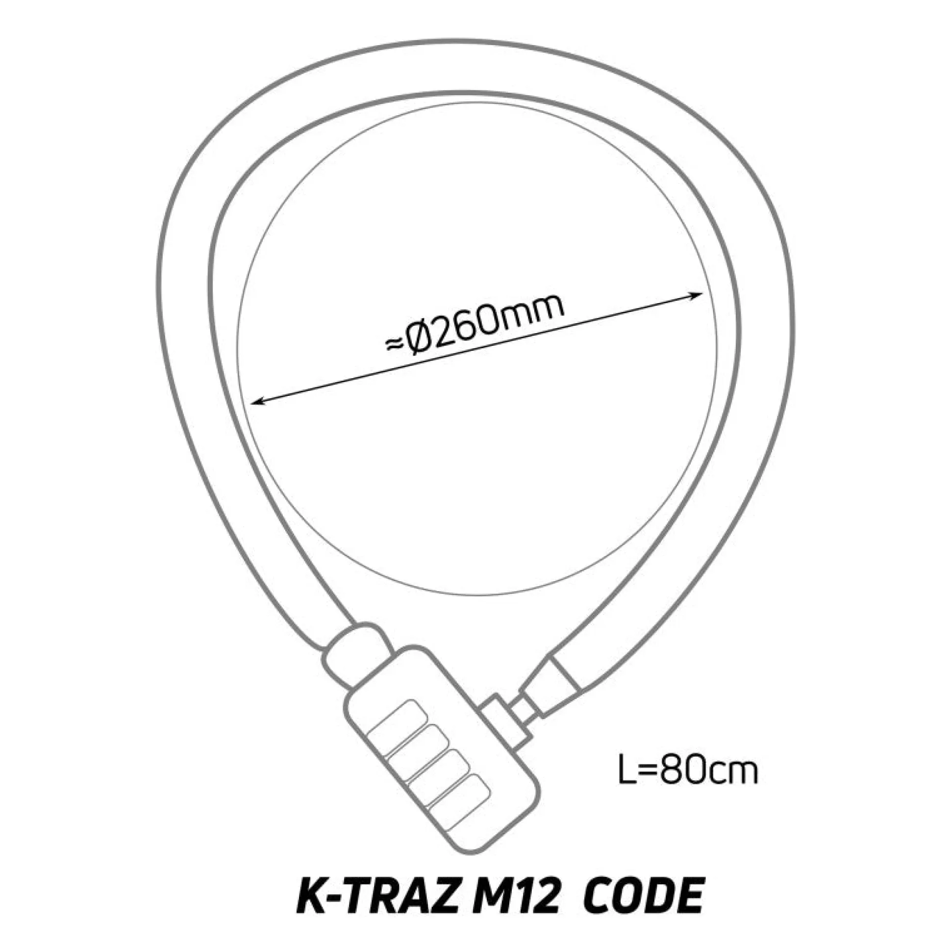 Lucchetto Zefal K-Traz M12 Code