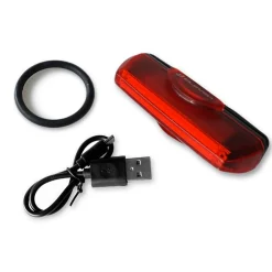 Luce Posteriore Eleven ricaricabile usb 16 Led - Rosso