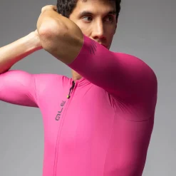 Maglia Ale Pragma Color Block - Fucsia