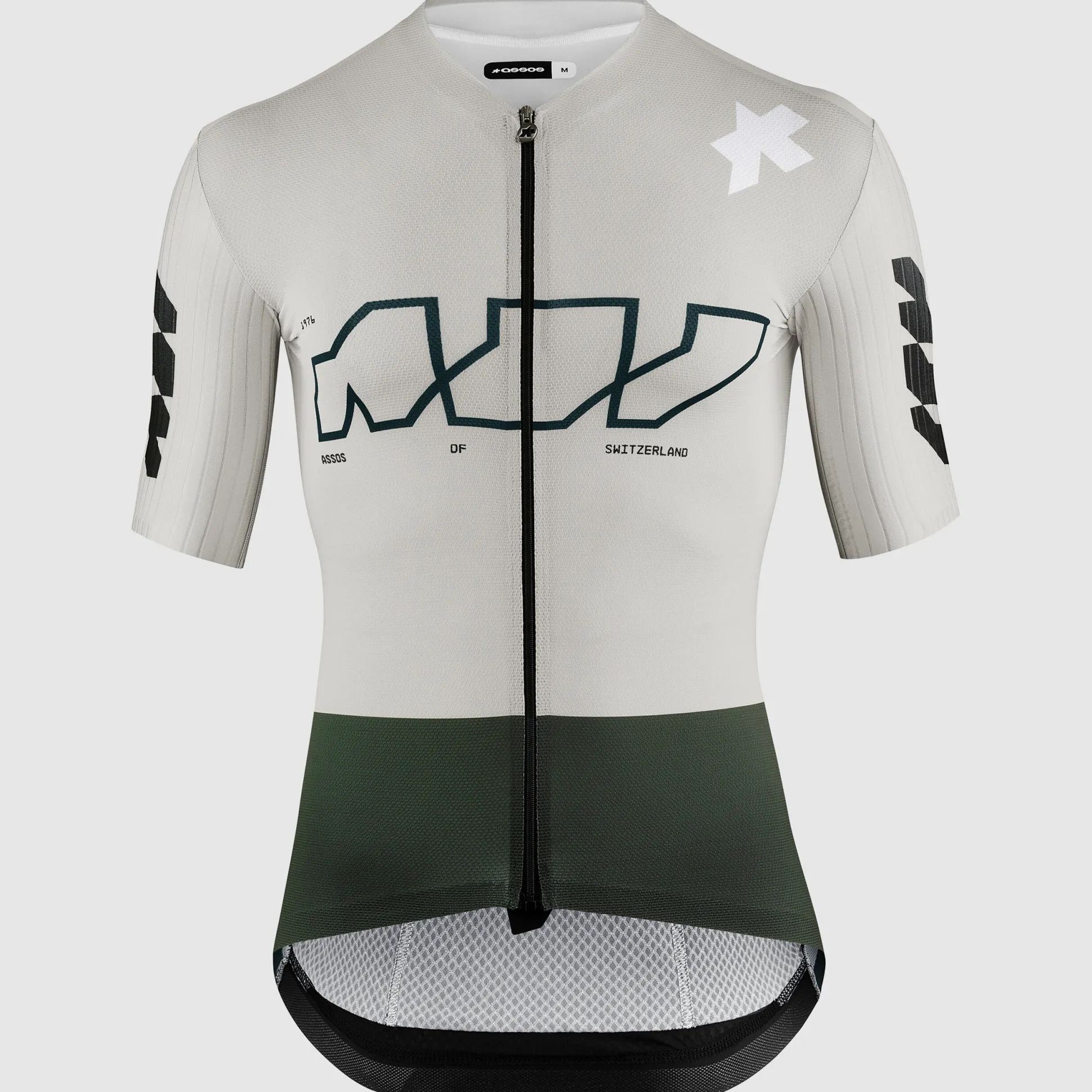 Maglia Assos Equipe RS S11 Something To Say - Grigio chiaro