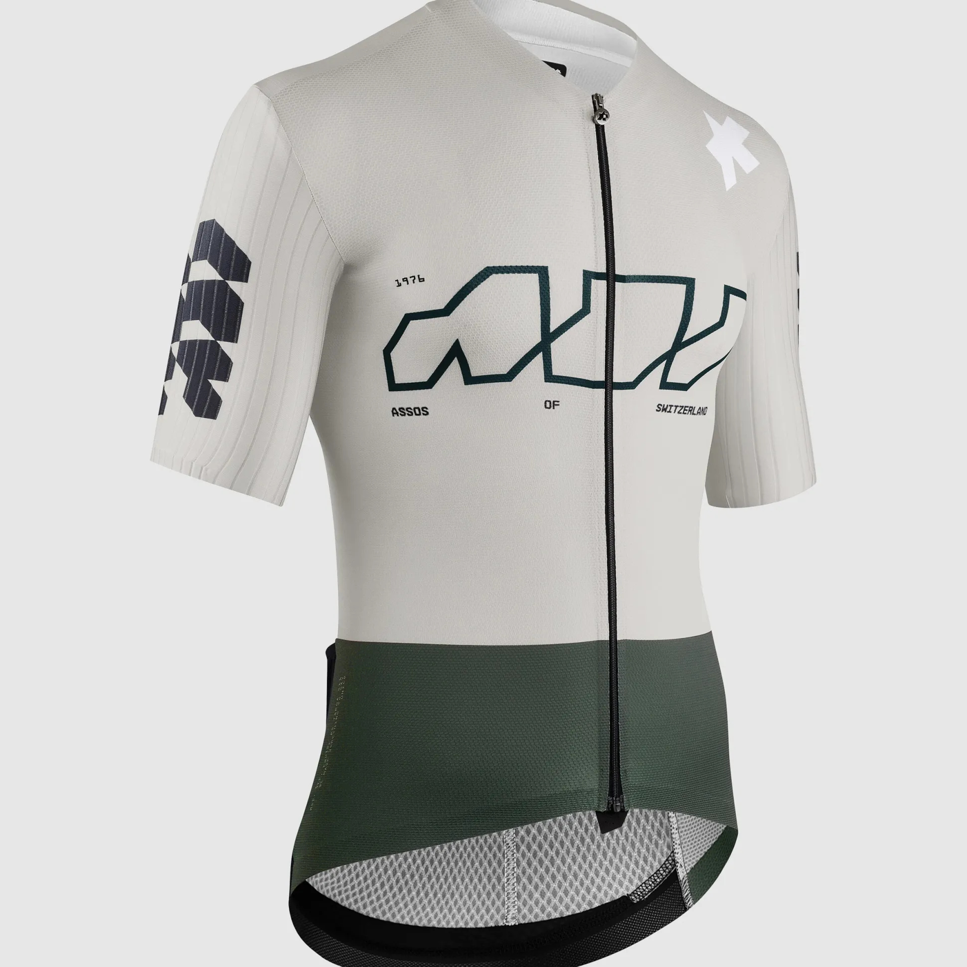 Maglia Assos Equipe RS S11 Something To Say - Grigio chiaro