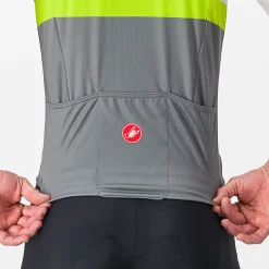 Maglia Castelli A Blocco - Bianco grigio