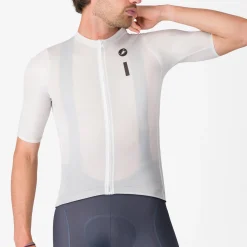 Maglia Castelli Drittone Logo - Bianco