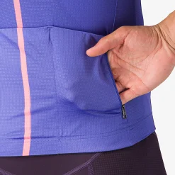 Maglia Castelli Drittone Logo - Viola