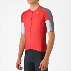 Maglia Castelli Entrata 6 - Rosso grigio scuro