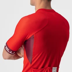 Maglia Castelli Entrata 6 - Rosso bordeaux