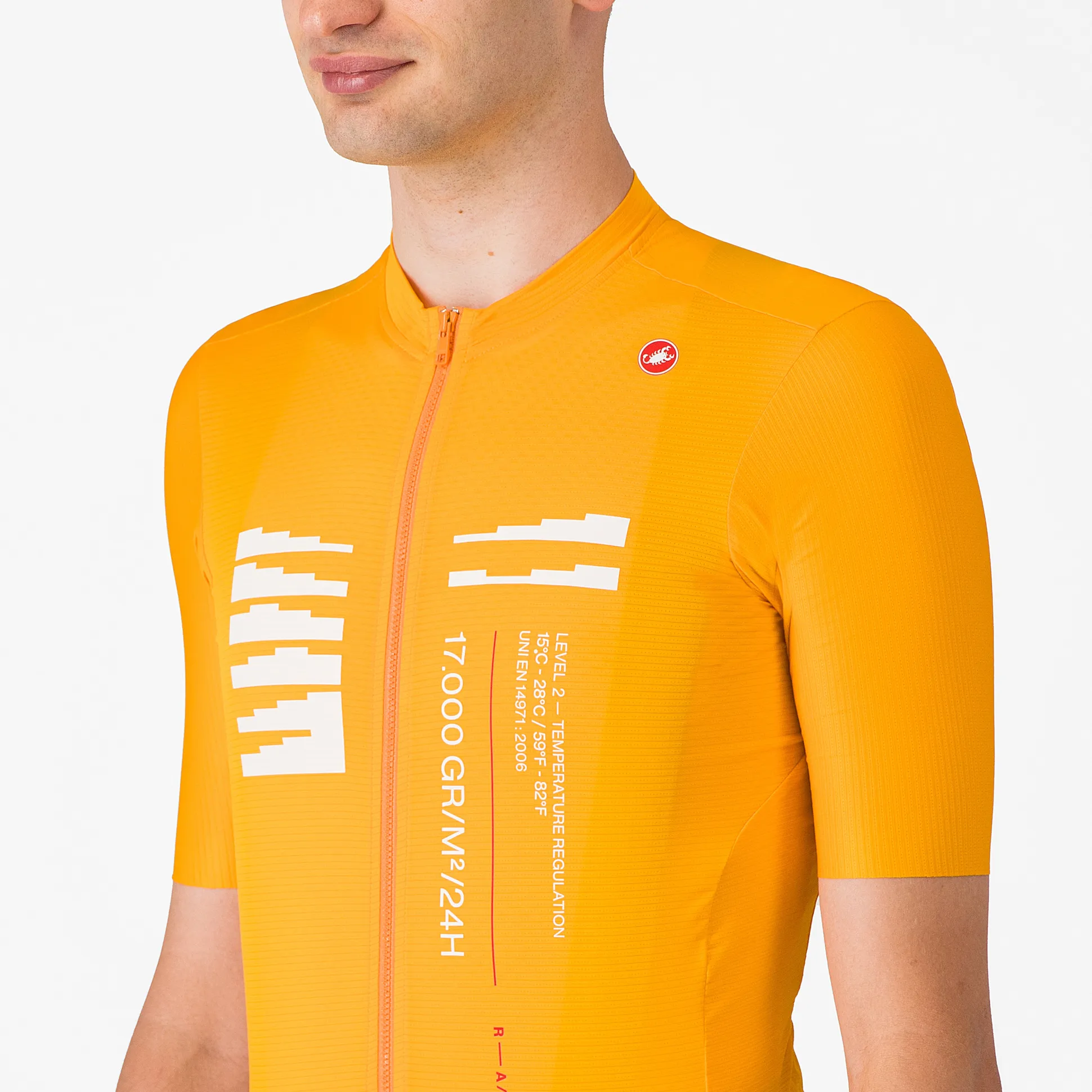 Maglia Castelli Espresso R-A/D - Arancio chiaro