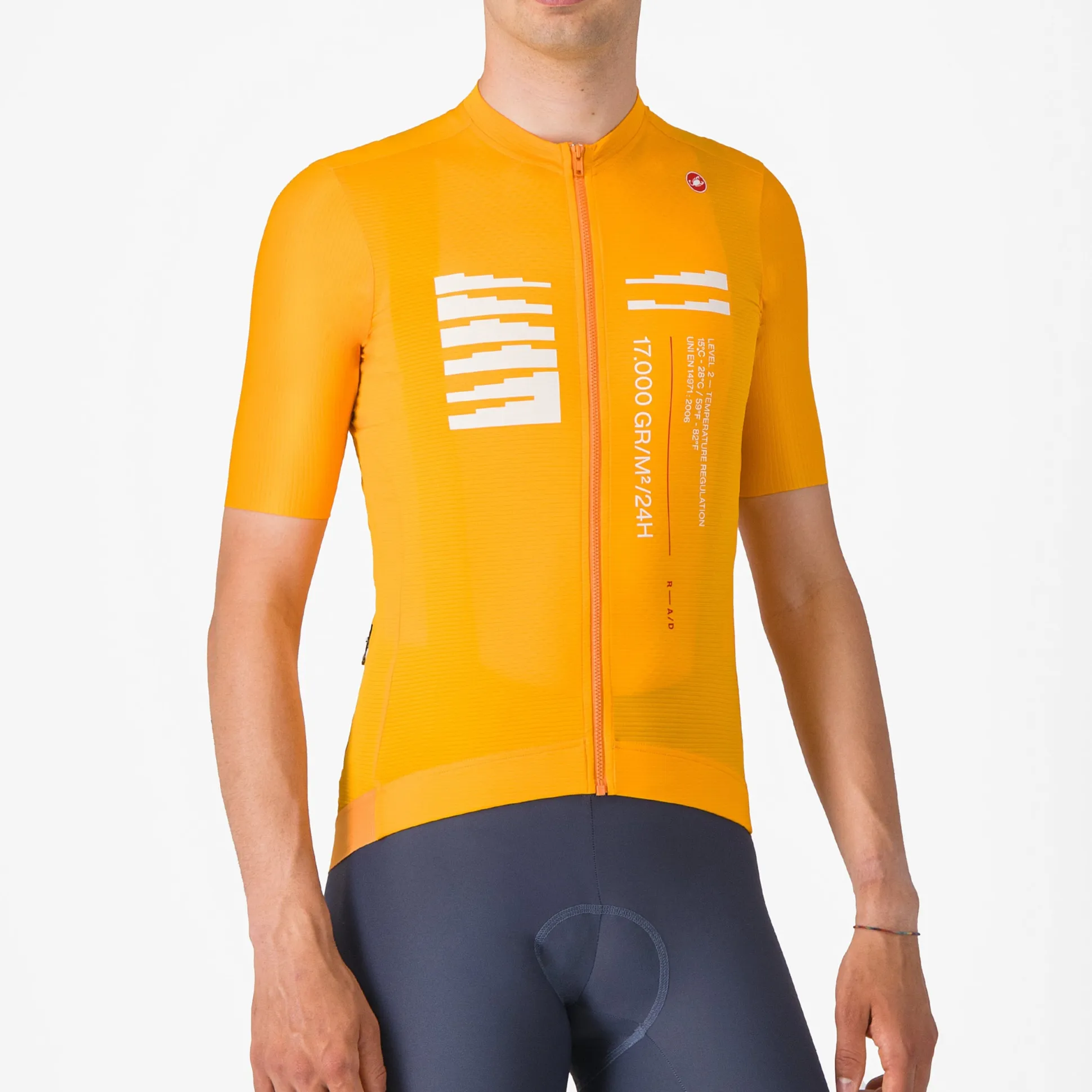 Maglia Castelli Espresso R-A/D - Arancio chiaro