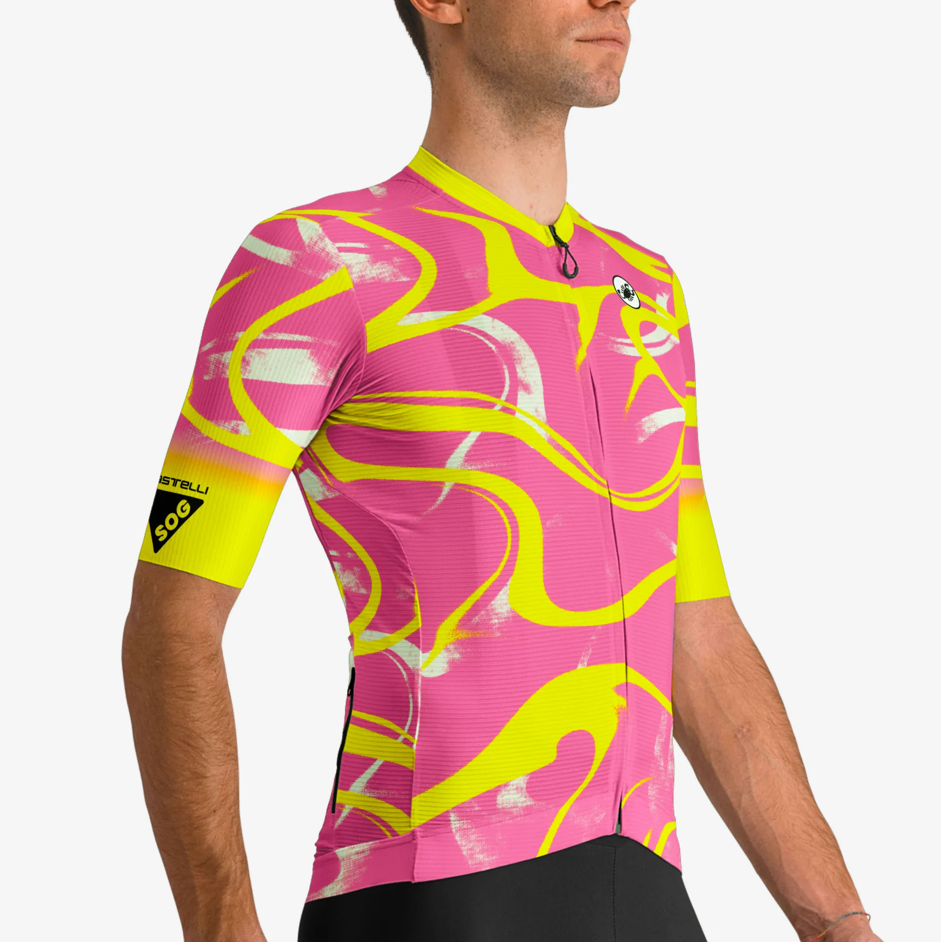 Maglia Castelli Espresso SOG Ltd - Rosa giallo