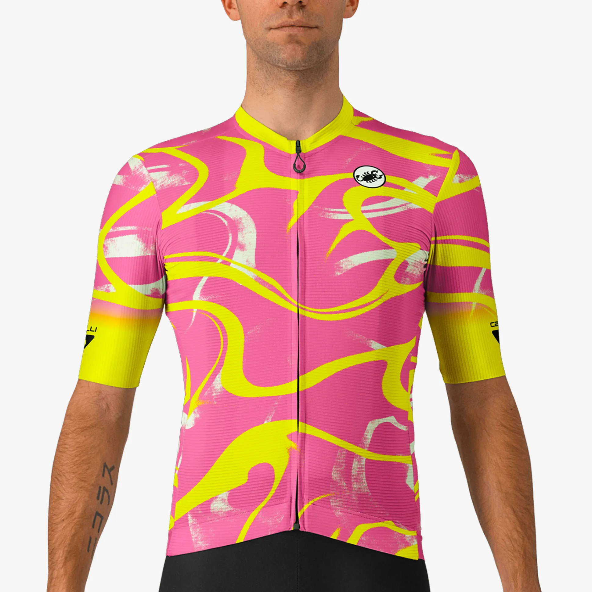 Maglia Castelli Espresso SOG Ltd - Rosa giallo