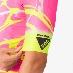 Maglia Castelli Espresso SOG Ltd - Rosa giallo