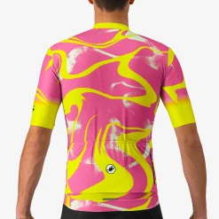 Maglia Castelli Espresso SOG Ltd - Rosa giallo