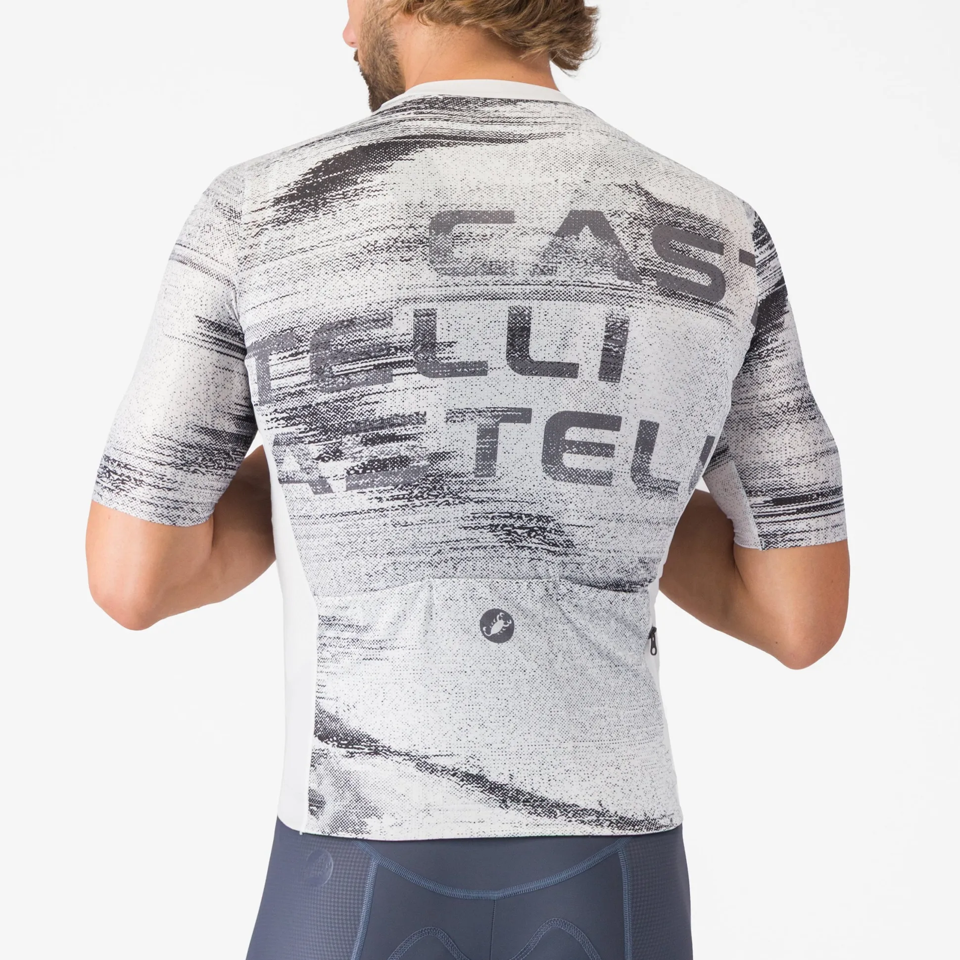 Maglia Castelli Stratus Logo - Bianco