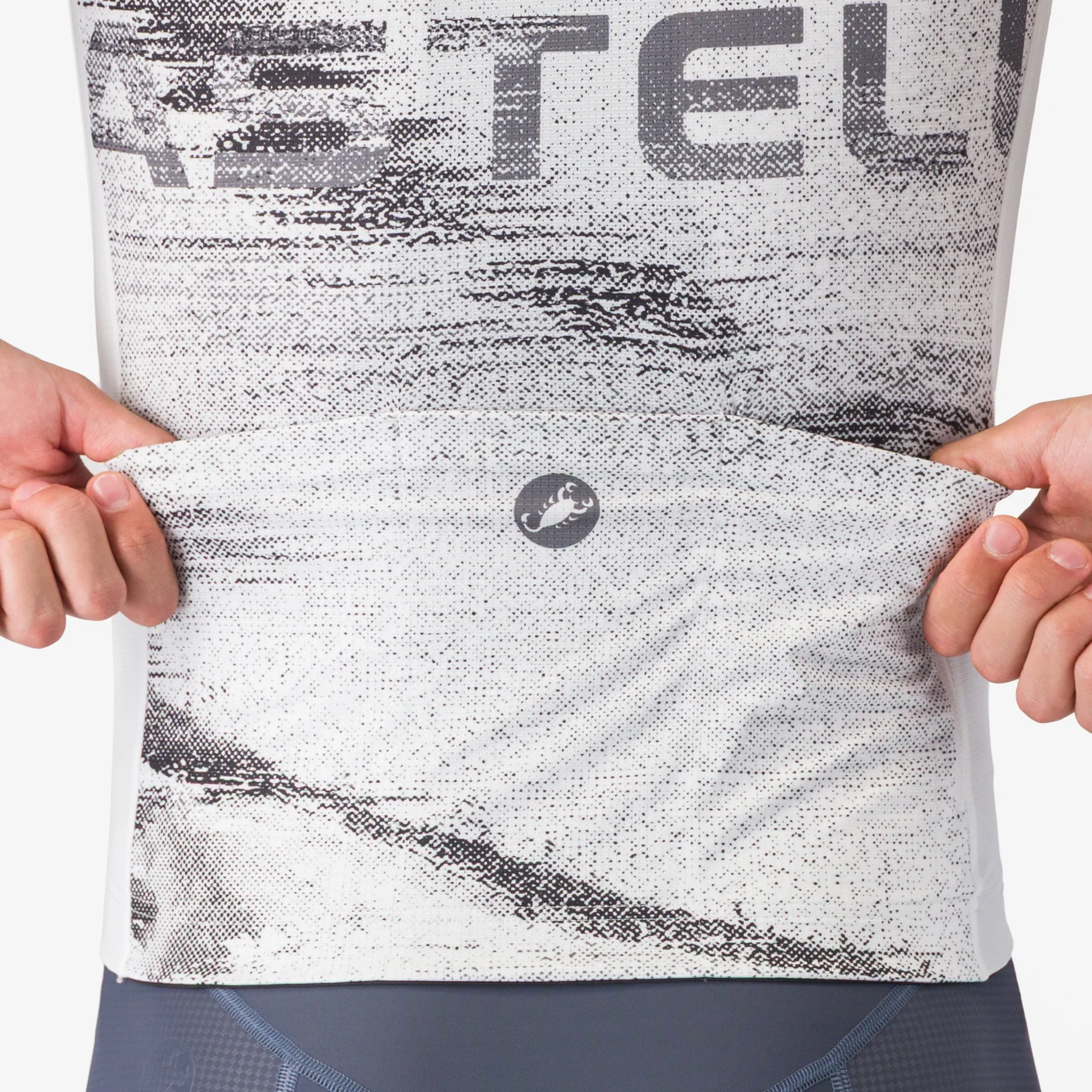 Maglia Castelli Stratus Logo - Bianco