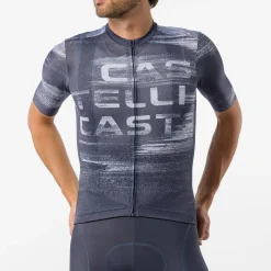 Maglia Castelli Stratus Logo - Blu