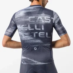 Maglia Castelli Stratus Logo - Blu