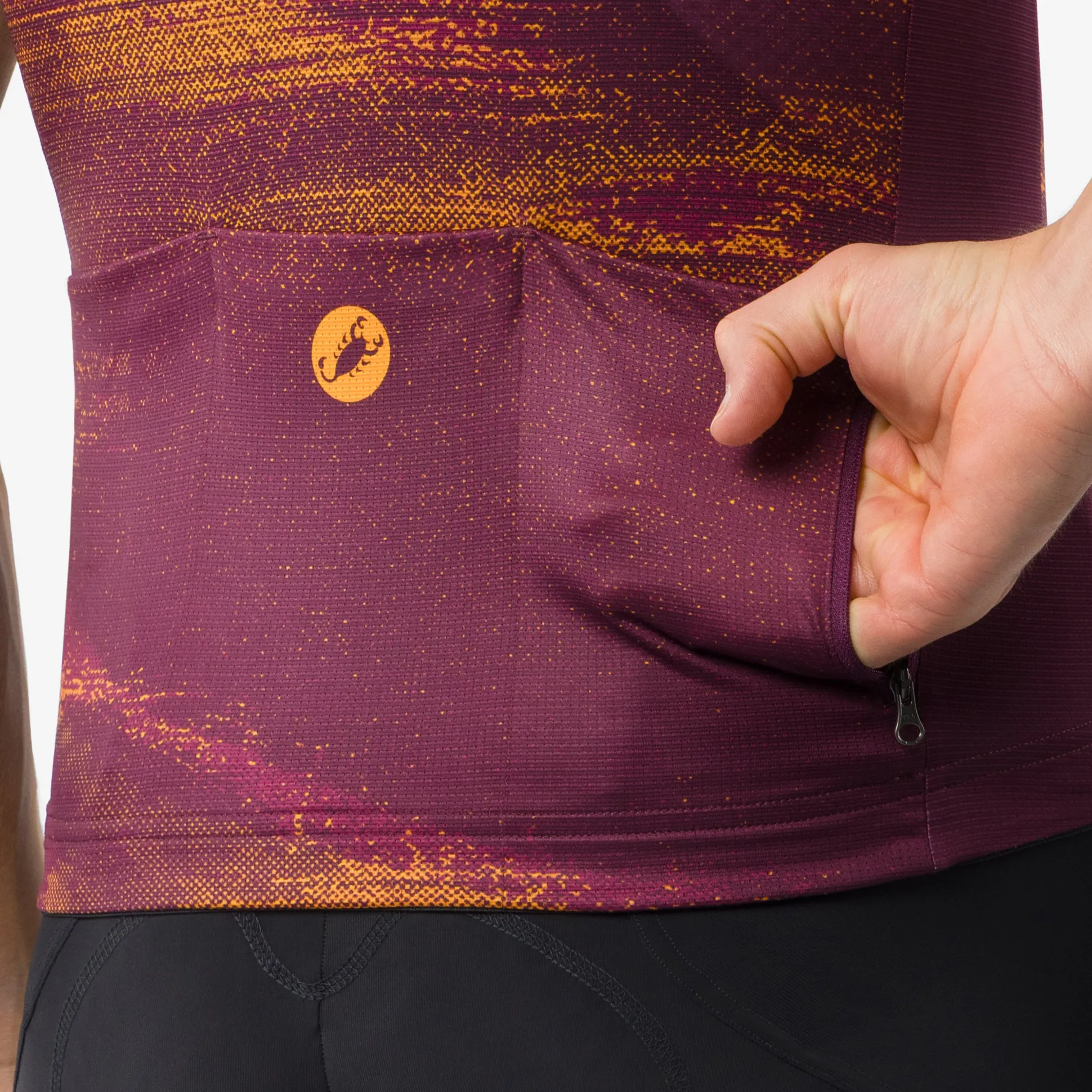 Maglia Castelli Stratus Logo - Bordeaux