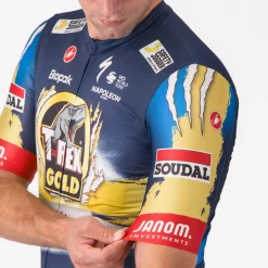 Maglia Castelli T-Rex Gold Quick-Step 2025 Competizione 3