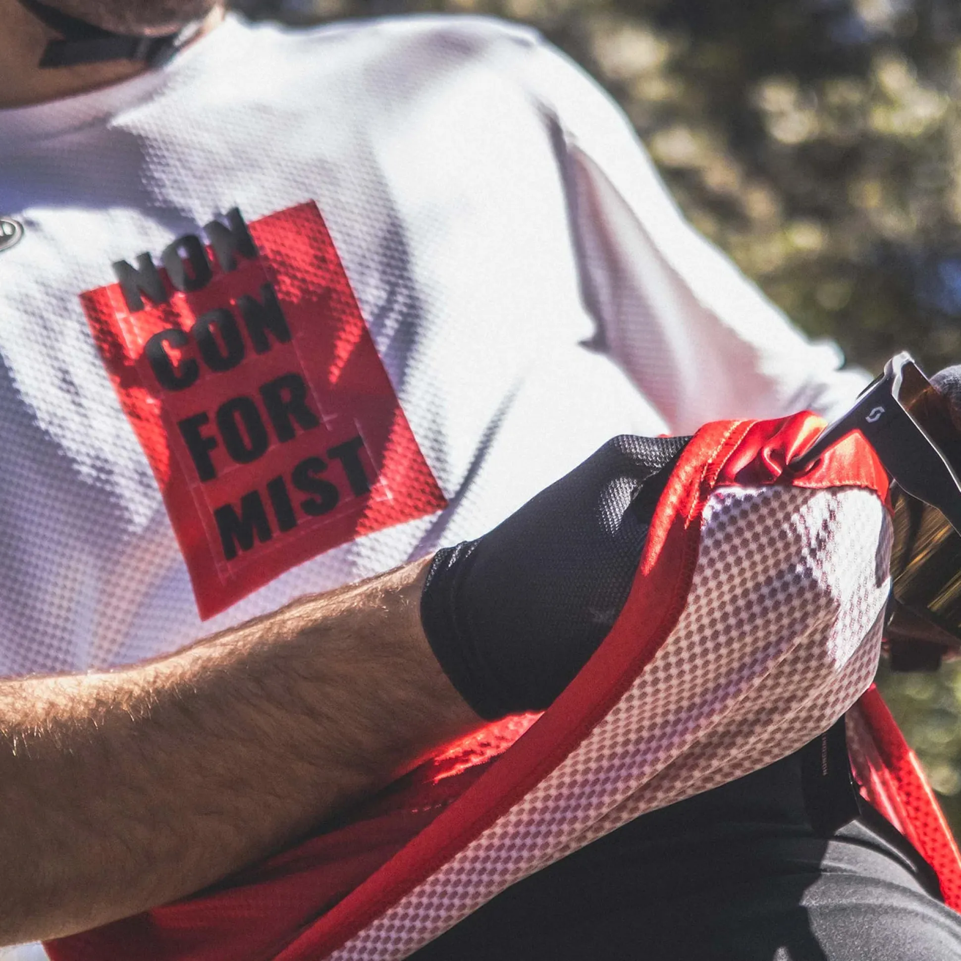 Maglia Gobik Terrain Whistler - Bianco rosso
