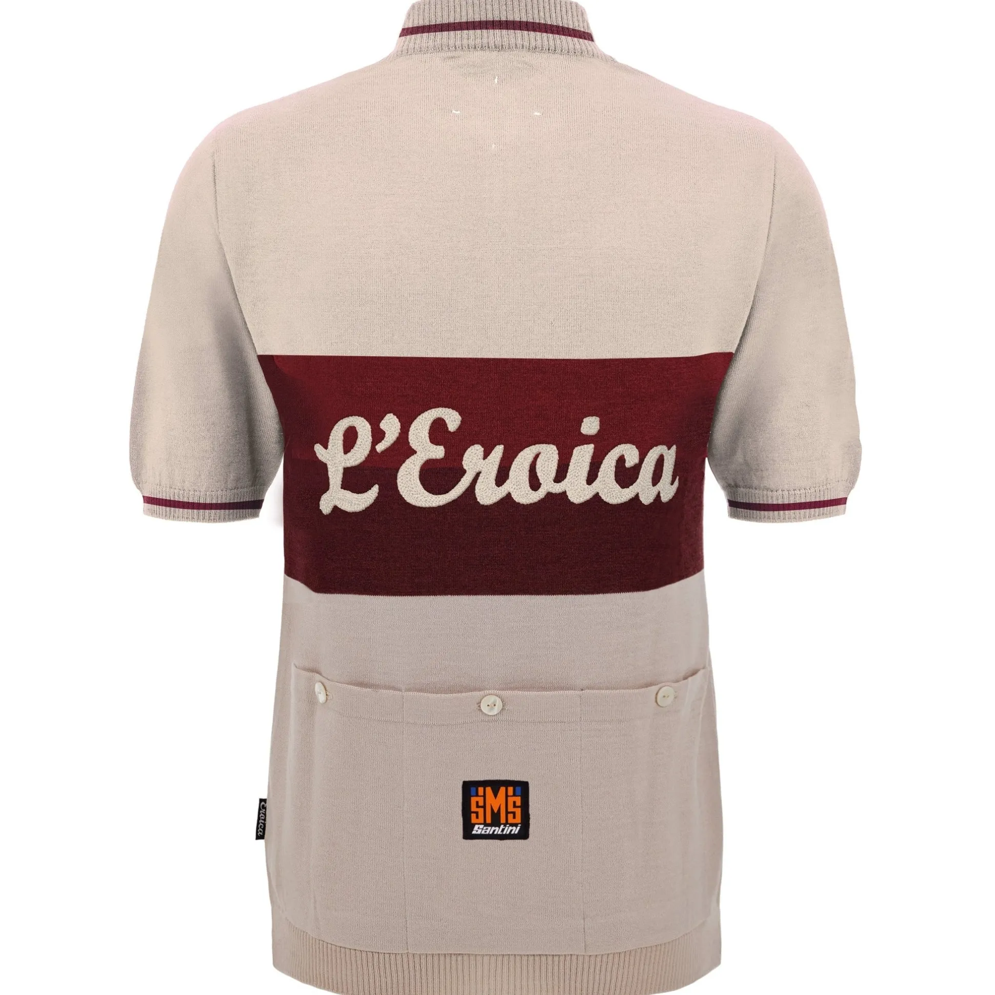Maglia in lana Santini Eroica Vino - Beige