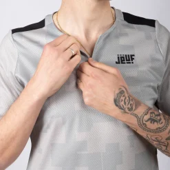 Maglia Jëuf Pro Gravel con zip - Grigio