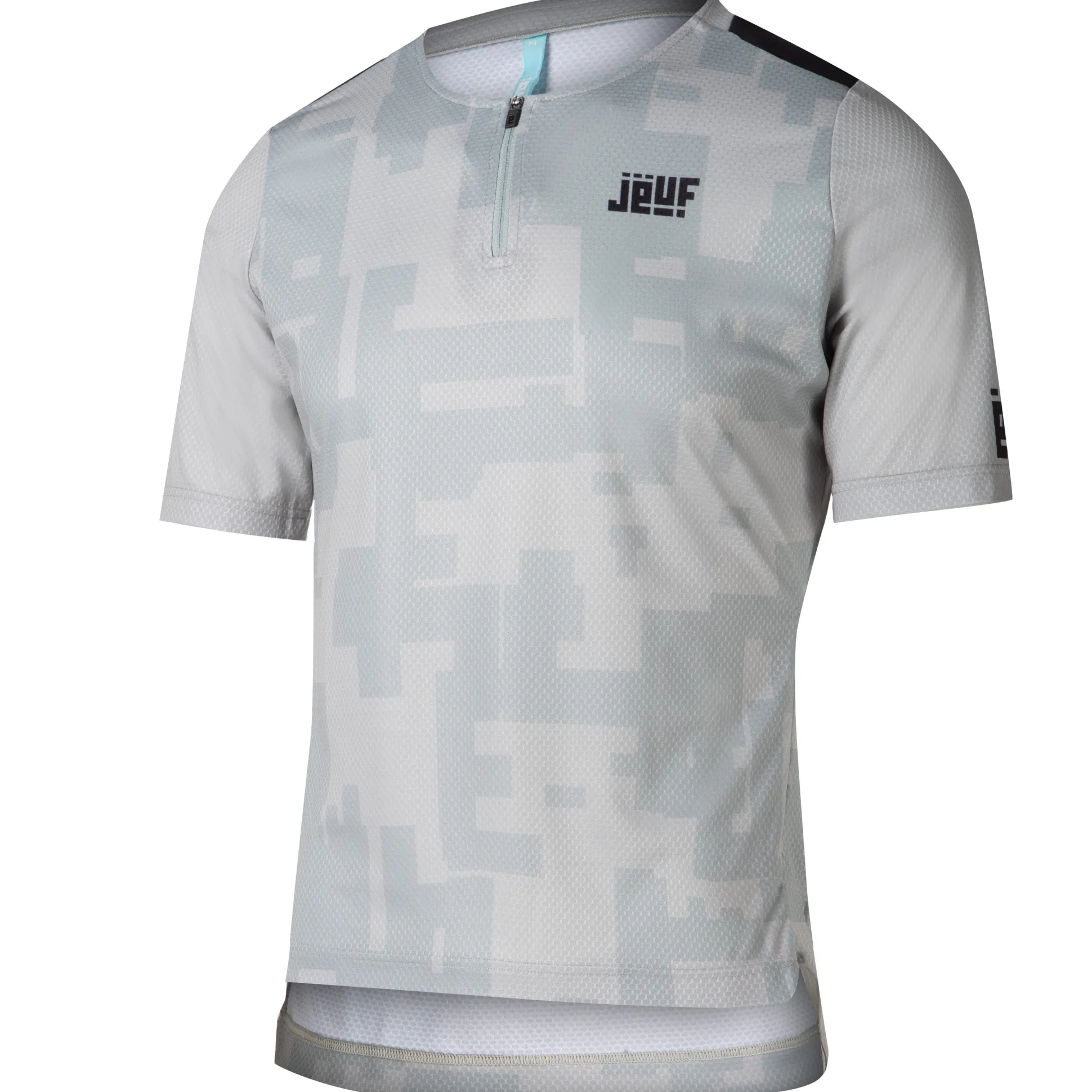 Maglia Jëuf Pro Gravel con zip - Grigio