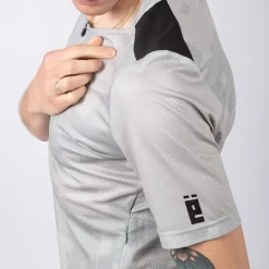 Maglia Jëuf Pro Gravel con zip - Grigio