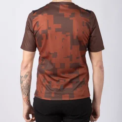 Maglia Jëuf Pro Gravel con zip - Marrone